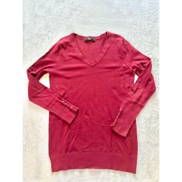 Forever 21 - burgundy red tunic sweater size L - Picture 1 of 5